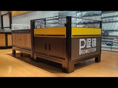 Artículos promocionales Estandes de exhibición para supermercados Estandes de exhibición promocionales marrones