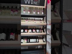 ¿Cómo personalizar el estante de almacenamiento de vino de madera del supermercado estante de exhibición de vino?