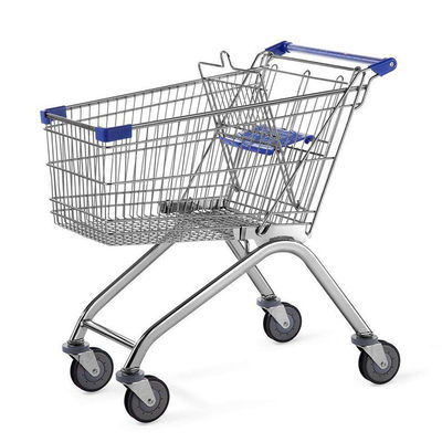 60L - 240L Metal Acero alambre de comestibles carro de compras plegable carro de compras