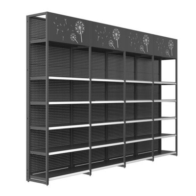 Estantes de exhibición de tiendas de comestibles / estanterías de góndola para tiendas generales Estante de supermercado