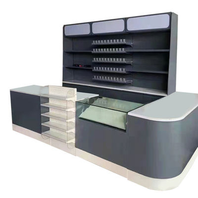 Cinturón transportador Supermercado de la caja del mostrador de acero laminado en frío gabinete longitud personalizada
