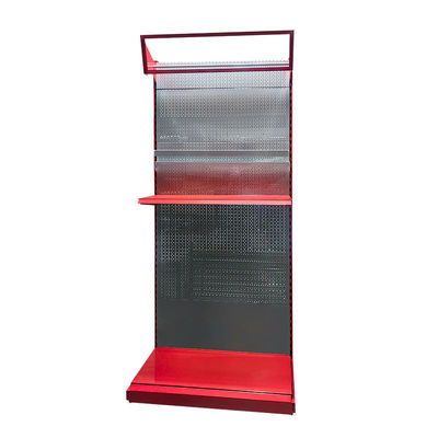 Estante de exhibición de herramientas de garaje ODM OEM con estantes ajustables, estantería de almacenamiento de metal con tablero perforado