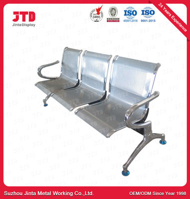 Silla de acero inoxidable 3 Seater de los SS de las ruedas de la silla 4 del aeropuerto del CE