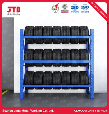 comprar Los estantes resistentes del almacenamiento del neumático del metal modificaron color azul de la longitud para requisitos particulares 2000m m online manufacture
