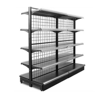 comprar Supermercado de paredes metálicas Gondola Estantes de estanterías Estantes de pantalla de alambre online manufacture