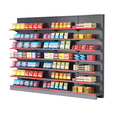 comprar Estantes de exhibición de supermercado personalizados 5 capas Estante de exhibición de supermercado góndola de metal online manufacture
