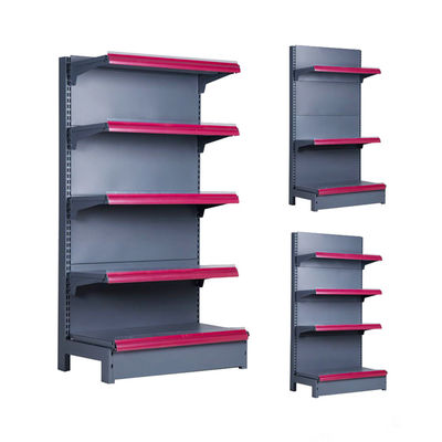 comprar Estantes de venta al por menor de acero personalizados Estantes de la tienda Estantes de exhibición Estante de góndola del supermercado online manufacture