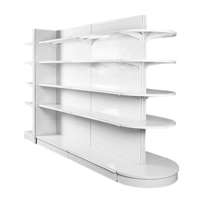 comprar Metallic Supermarket Shelving 5-Shelf Light Duty Gondola Display online manufacture