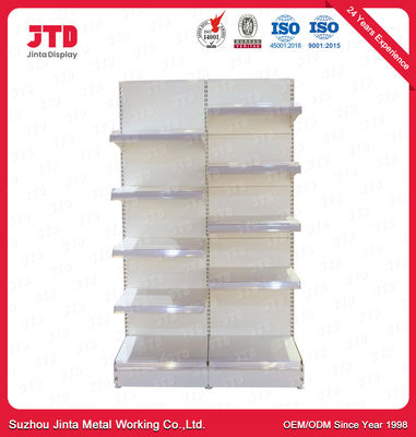 comprar Estante blanco de la grada de la estantería 80kgs 5 de la exhibición del supermercado de los 3FT LOS 6FT online manufacture