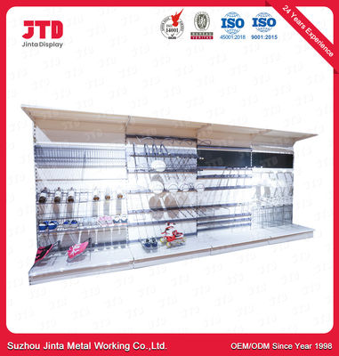 comprar los estantes de exhibición de la ferretería de los 2.1m los 0.9m 100kgs pulverizan la estantería revestida del alambre online manufacture