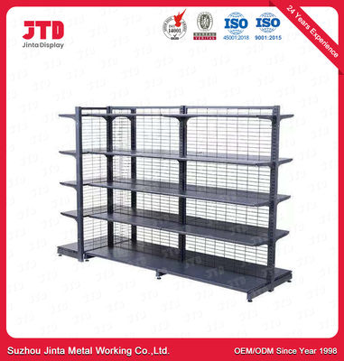 comprar estante echado a un lado Q195 2 de acero de la estantería de la exhibición de la góndola de 900m m 1500m m online manufacture