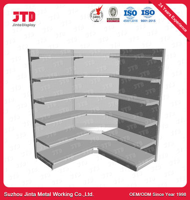 comprar Estante de la esquina en forma de L gris los 82in del OEM estante de la esquina de 6 gradas online manufacture