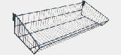 comprar soporte con gradas de la cesta del alambre de 1000m m del metal revestido blanco de la estantería 300m m online manufacture