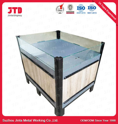 comprar La exhibición promocional de Brown coloca el estante de exhibición de madera del supermercado del CE online manufacture