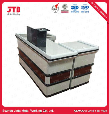 comprar tabla de Counter White Cashier del cajero del supermercado de 850m m para la tienda online manufacture