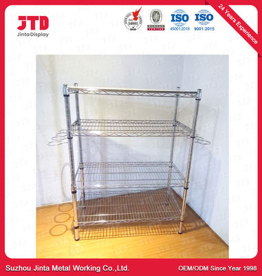 comprar Mitad de los accesorios del supermercado del OEM que deja de lado alrededor de la jaula del alambre online manufacture