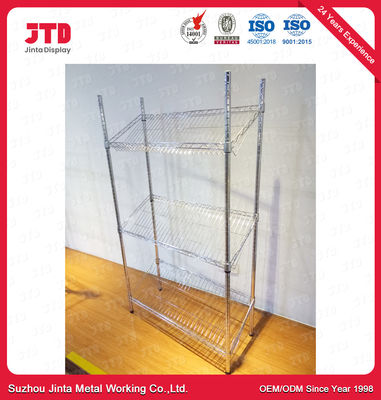 comprar el alambre de 1200m m 450m m exhibe el ODM de la estantería estante de acero inoxidable de 4 capas online manufacture