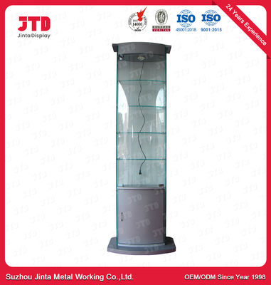 comprar Exhibición Q195 de acero que deja de lado del supermercado de los vidrios con la iluminación de la exhibición online manufacture