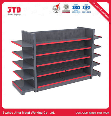Tormento de la góndola del supermercado/estantes del estante/de la pared de exhibición para la buena capacidad de carga de Runda