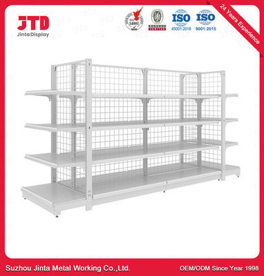 La exhibición ajustable del colmado del metal atormenta la estantería del supermercado del alambre de metal de la góndola