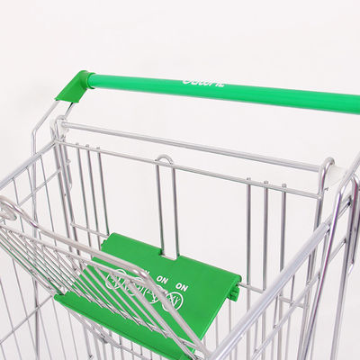 Carrito de metal de supermercado con mango plegable Tamaño 60L-240L