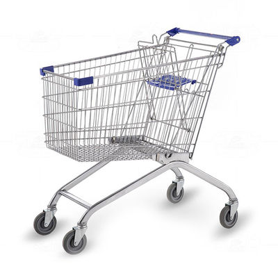 60L - 240L Metal Acero alambre de comestibles carro de compras plegable carro de compras