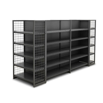 Supermercado Wire Display Estante de estanterías Tienda de venta al por menor personalizada Estante de malla de góndola