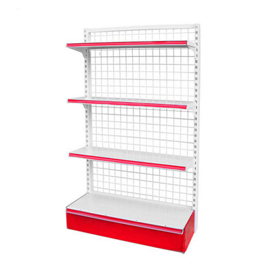 Supermercado Tiendas de venta al por menor Metal de alambre malla Gondola Estante de pared Estante de almacenamiento
