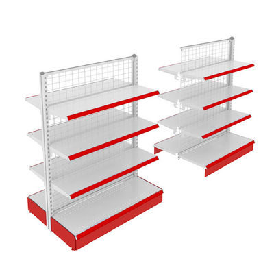 Supermercado Tiendas de venta al por menor Metal de alambre malla Gondola Estante de pared Estante de almacenamiento