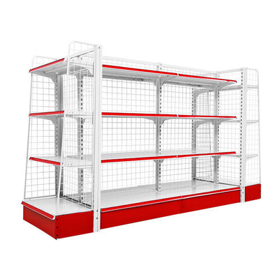Supermercado Tiendas de venta al por menor Metal de alambre malla Gondola Estante de pared Estante de almacenamiento