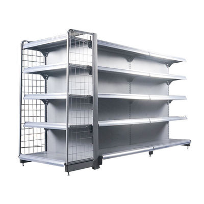 Supermercado Gándola Accesorios de pantalla de alambre Estante de metal Tienda minorista Estante de acero Panel trasero de malla de alambre
