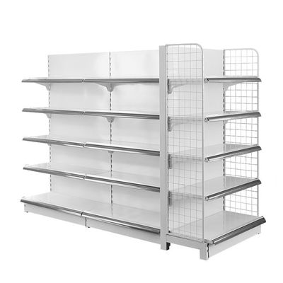 Supermercado Gándola Accesorios de pantalla de alambre Estante de metal Tienda minorista Estante de acero Panel trasero de malla de alambre