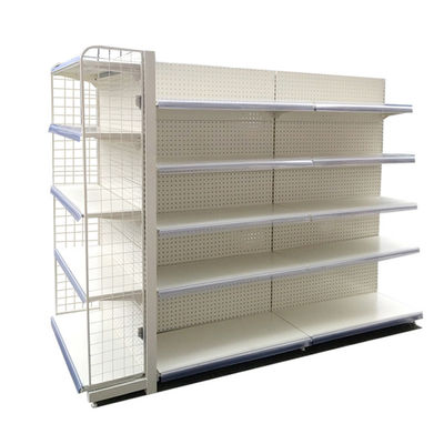 Supermercado Gándola Accesorios de pantalla de alambre Estante de metal Tienda minorista Estante de acero Panel trasero de malla de alambre