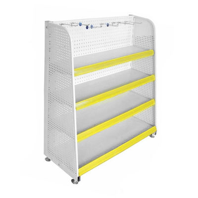 Estacionamiento libre de góndola de metal para pantallas para equipos de supermercados