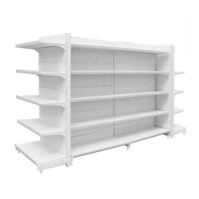 Estantes de exhibición de tiendas de comestibles / estanterías de góndola metálicas para tiendas de supermercados