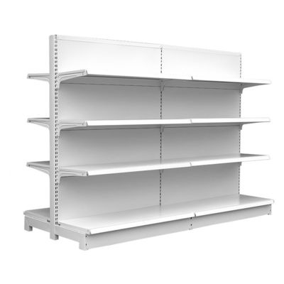 Estantes de exhibición de tiendas de comestibles / estanterías de góndola metálicas para tiendas de supermercados