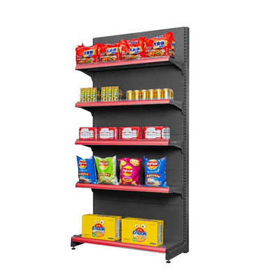 Display de góndola de acero personalizado Estante de supermercado Tienda de comestibles Display minorista