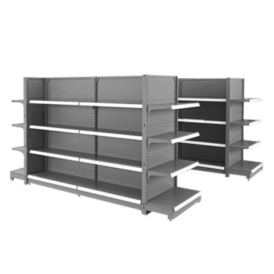 OEM / ODM Estantes de supermercado de metal Estantes de exhibición de góndola para productos minoristas Tienda Supermercado