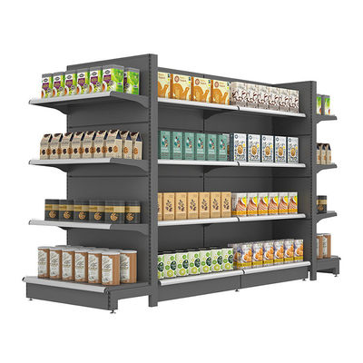 OEM / ODM Estantes de supermercado de metal Estantes de exhibición de góndola para productos minoristas Tienda Supermercado