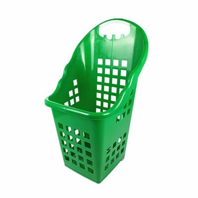 Cesta de compras de plástico de material PP con capacidad de carga de 2,5 kg Cuatro ruedas
