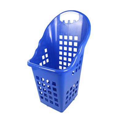 Cesta de compras de plástico de material PP con capacidad de carga de 2,5 kg Cuatro ruedas