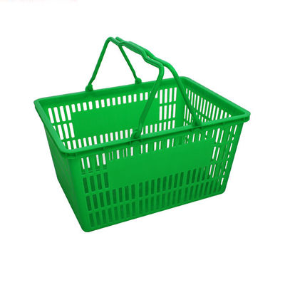 Cesto de plástico de conveniencia personalizable para compras en el supermercado
