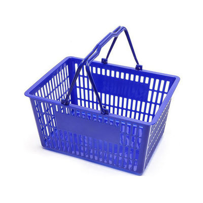Cesto de plástico de conveniencia personalizable para compras en el supermercado