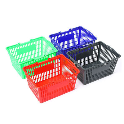 Cesto de plástico de conveniencia personalizable para compras en el supermercado