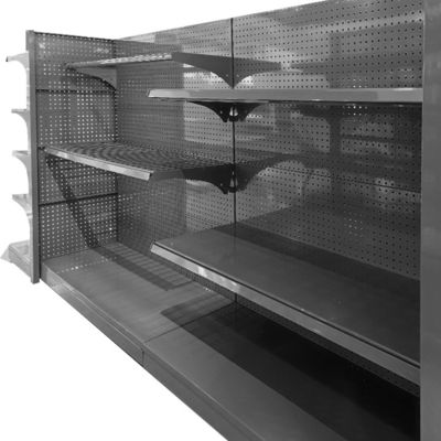 Sistema de estanterías de supermercado de venta al por menor de acero laminado en frío con una capacidad de carga de 30-80 kg por capa
