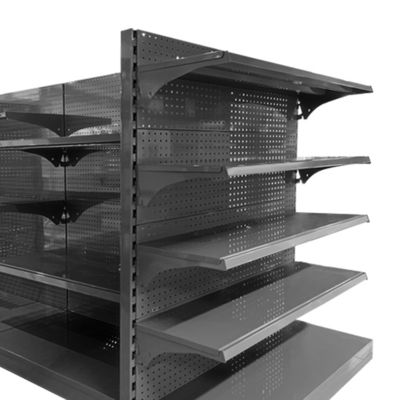 Sistema de estanterías de supermercado de venta al por menor de acero laminado en frío con una capacidad de carga de 30-80 kg por capa