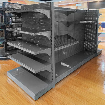 Sistema de estanterías de supermercado de venta al por menor de acero laminado en frío con una capacidad de carga de 30-80 kg por capa