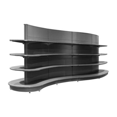 Estante de supermercado de estilo moderno con estructura estable y fácil de ensamblar