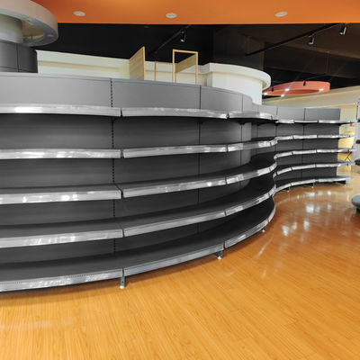 Estante de supermercado de estilo moderno con estructura estable y fácil de ensamblar