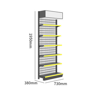 Estructura de acero laminado en frío Sistema de estanterías de venta al por menor para supermercados 30 - 80KG/capa